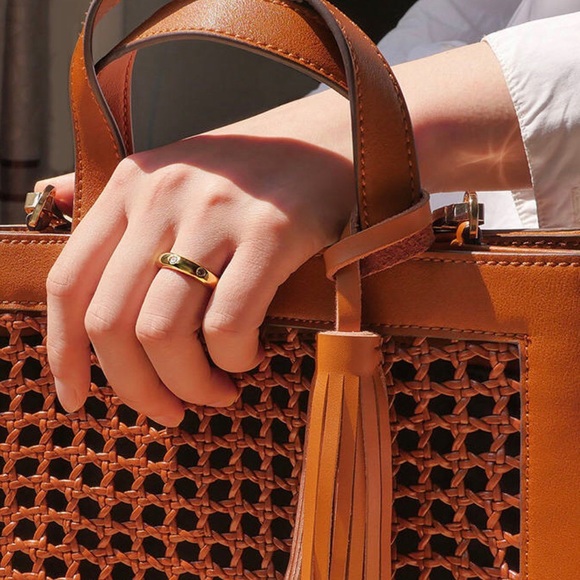 Rhinestone Gold Ring - Picture 4 of 7